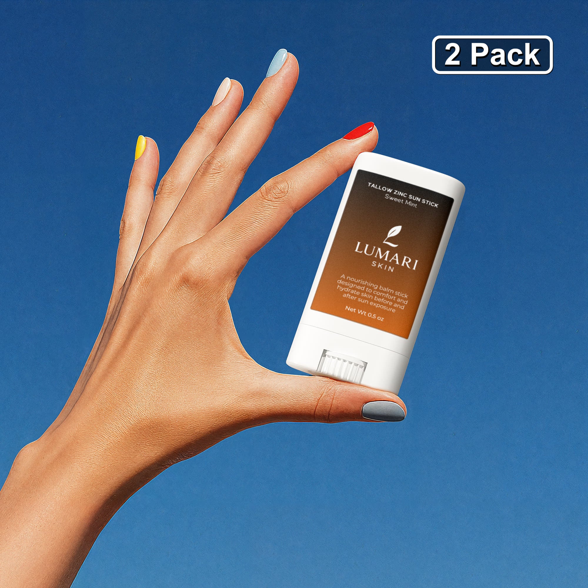 2 Pack Tallow Zinc Sun Stick
